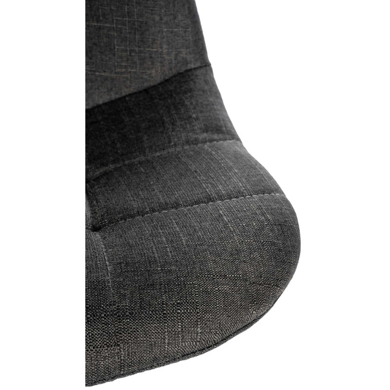 Tabouret de bar Elmore tissu C gris foncé