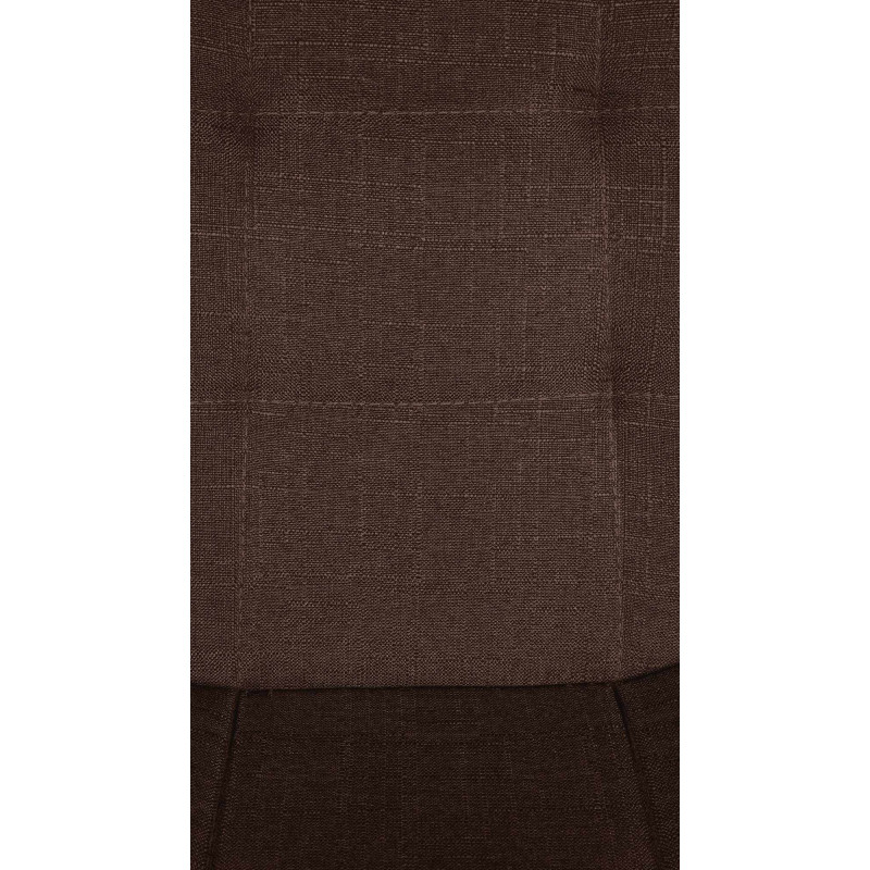 Tabouret de bar Elmore tissu W brun