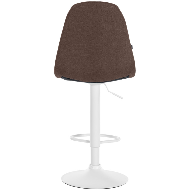 Tabouret de bar Elmore tissu W brun