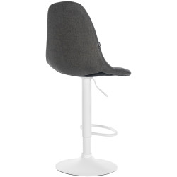 Tabouret de bar Elmore tissu W gris foncé