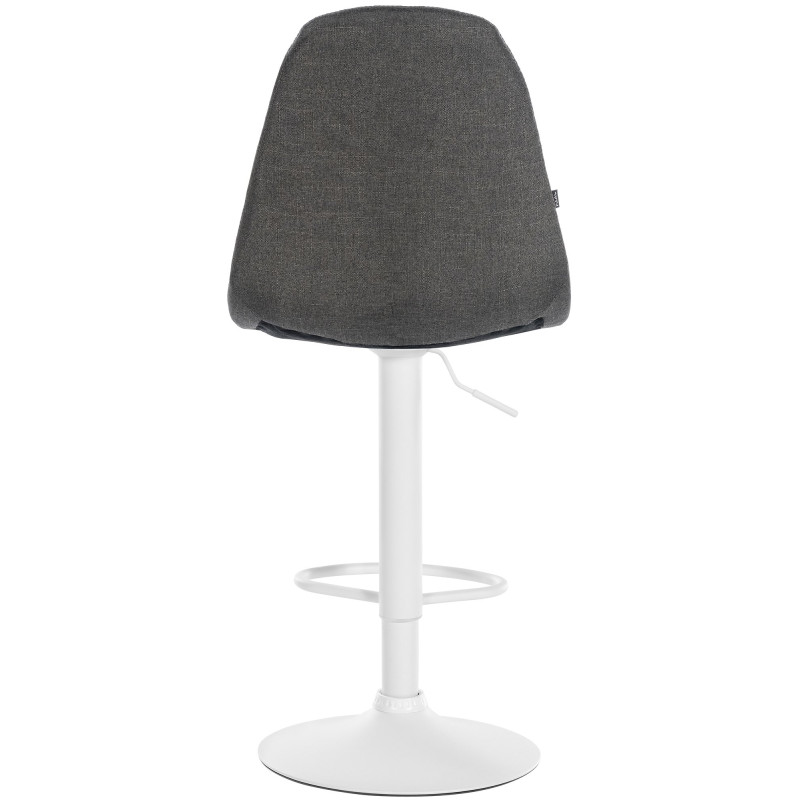 Tabouret de bar Elmore tissu W gris foncé