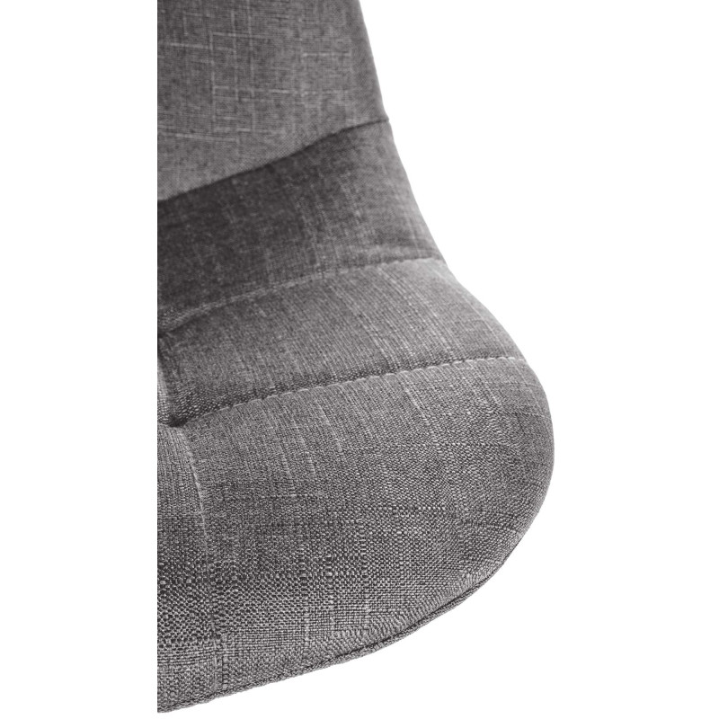 Tabouret de bar Elmore tissu W gris