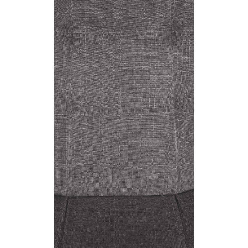 Tabouret de bar Elmore tissu W gris