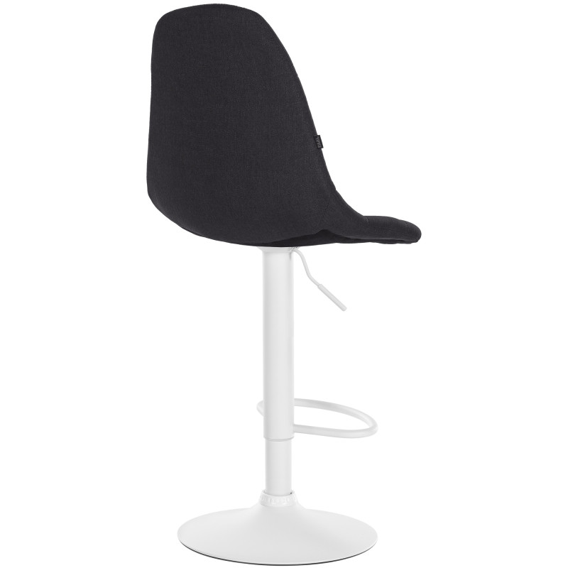 Tabouret de bar Elmore tissu W noir