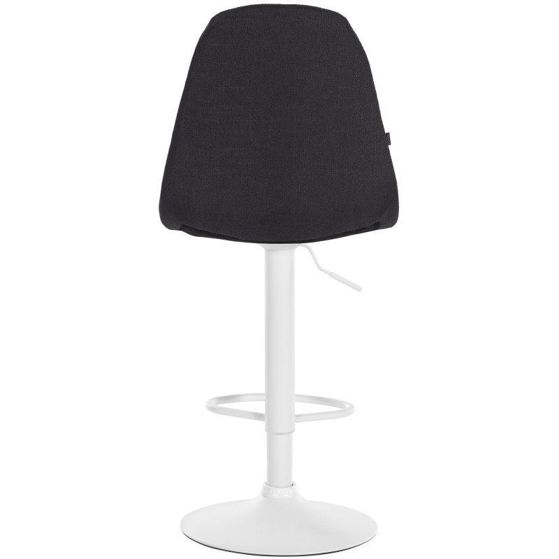 Tabouret de bar Elmore tissu W noir