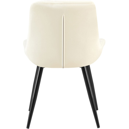 Ensemble de 2 chaises de salle à manger Rossford couleur crème