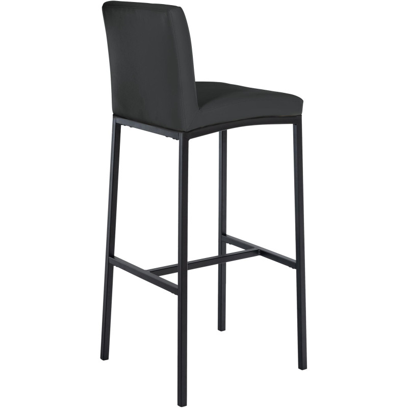 Tabouret de bar Freeport simili cuir B gris foncé