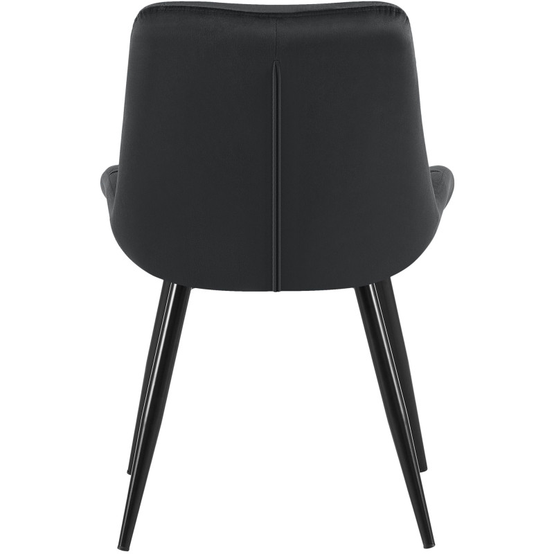 Ensemble de 2 chaises de salle à manger Rossford, noires