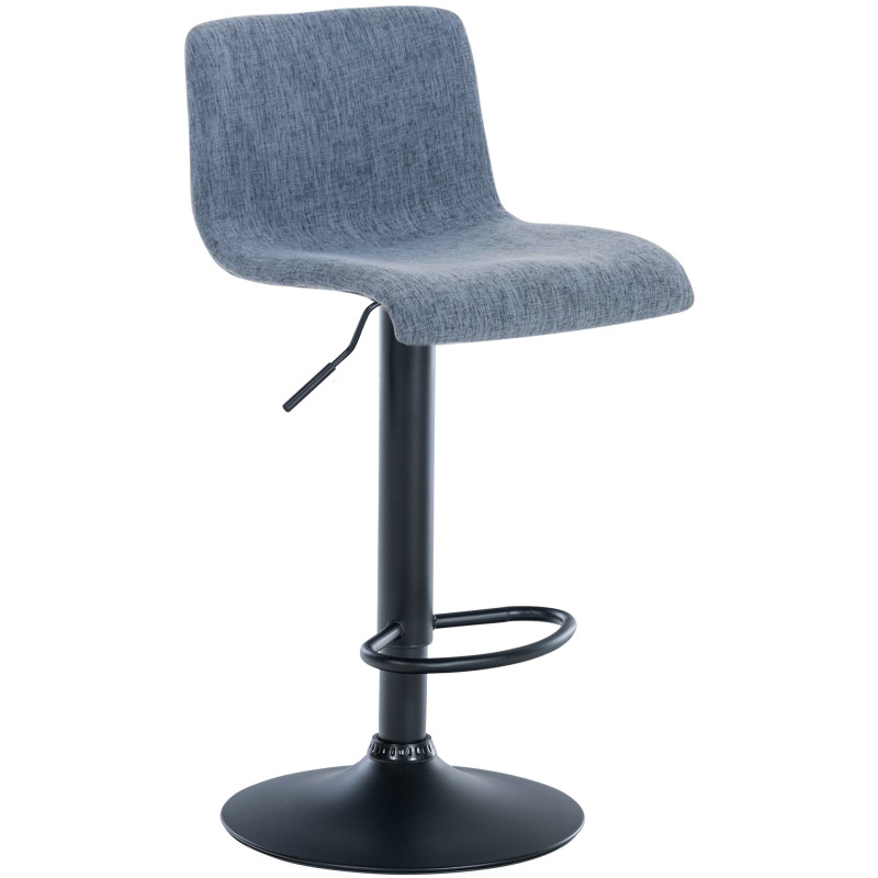 Tabouret de bar Hoover tissu B bleu