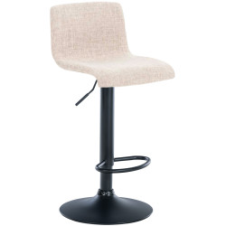 Tabouret de bar Hoover tissu B crème