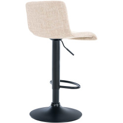 Tabouret de bar Hoover tissu B crème