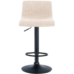 Tabouret de bar Hoover tissu B crème