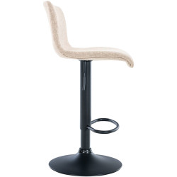 Tabouret de bar Hoover tissu B crème