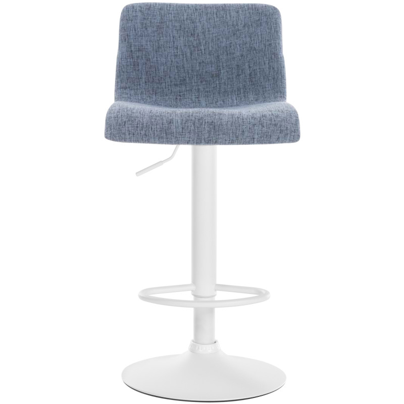 Tabouret de bar Hoover tissu W bleu