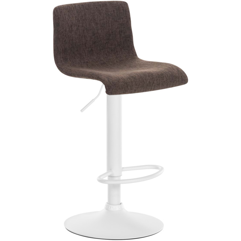 Tabouret de bar Hoover tissu W brun