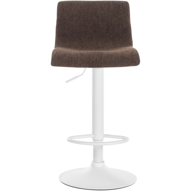 Tabouret de bar Hoover tissu W brun