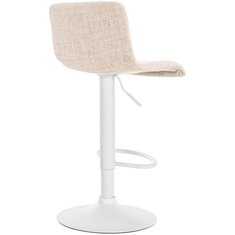 Tabouret de bar Hoover tissu W crème