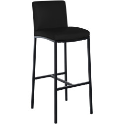 Tabouret de bar Freeport simili cuir B noir