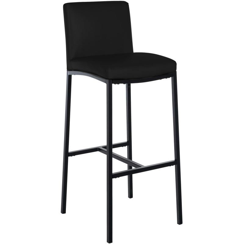 Tabouret de bar Freeport simili cuir B noir