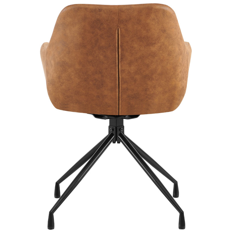 Lot de 2 chaises de salle à manger Welby Vintage marron clair