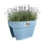 ELHO - Pot de fleurs -  Vibia Campana Flower Bridge 40 - Bleu Vintage - Balcon extérieur - L 26 x W 39 x H 22 cm