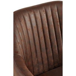 Lot de 2 chaises de salle à manger Welby Vintage marron foncé