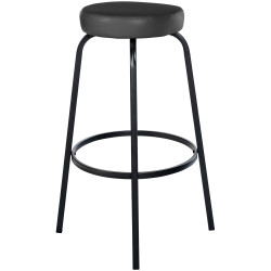 Tabouret de bar Milet velours bleu