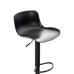 Lot de 2 tabourets de bar Almada noir