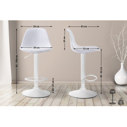 Tabouret de bar Kiel,...