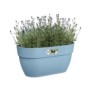 ELHO - Pot de fleurs -  Vibia Campana Easy Hanger Medium - Bleu Vintage - Balcon extérieur - L 24.1 x W 36 x H 26.5 cm