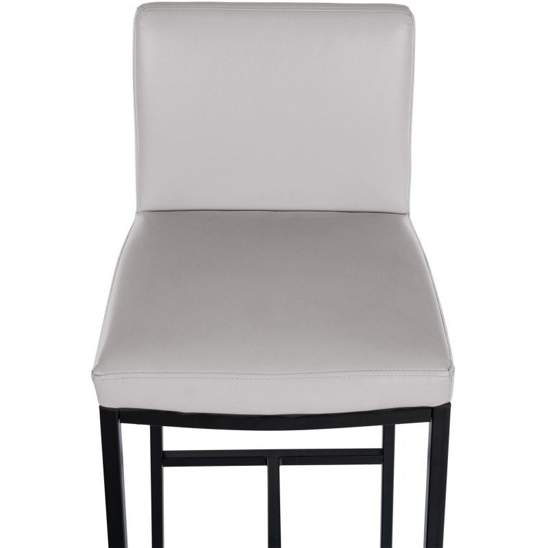Tabouret de bar Freeport simili cuir B blanc