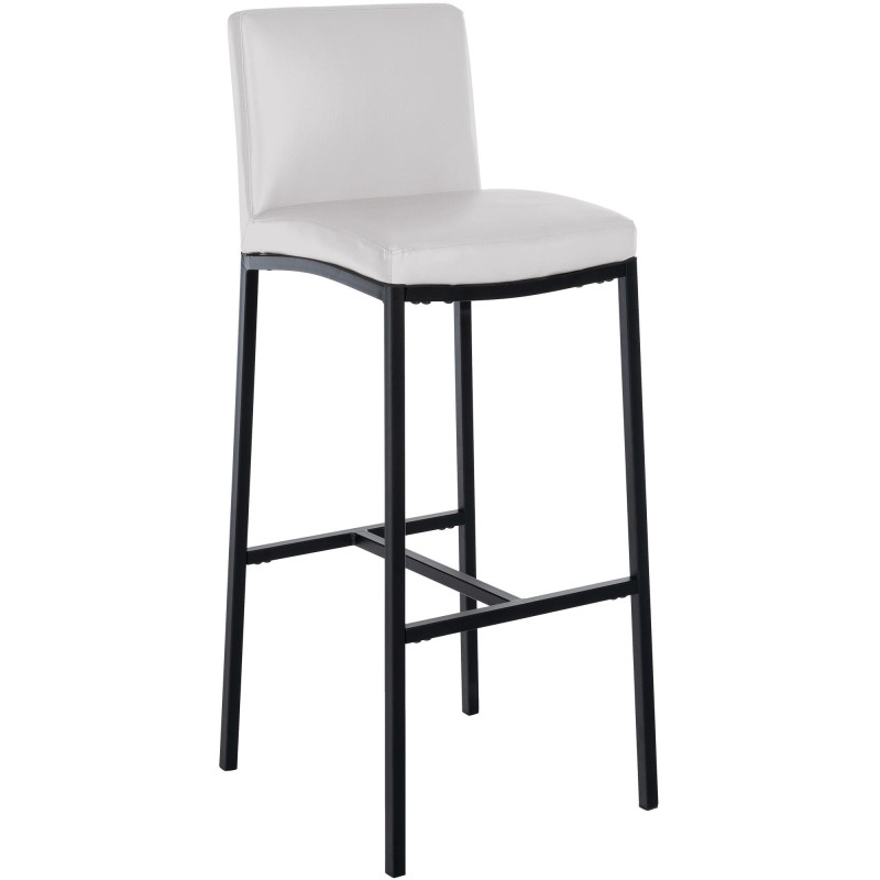 Tabouret de bar Freeport simili cuir B blanc