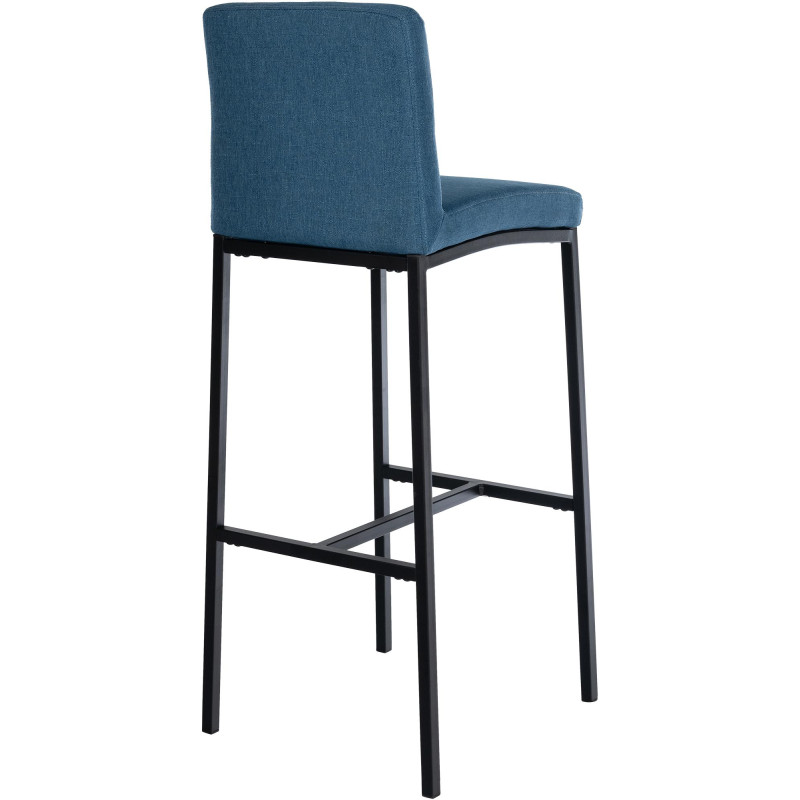 Tabouret de bar Freeport tissu B bleu