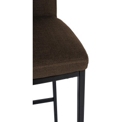 Tabouret de bar Freeport tissu B brun