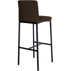 Tabouret de bar Freeport tissu B brun
