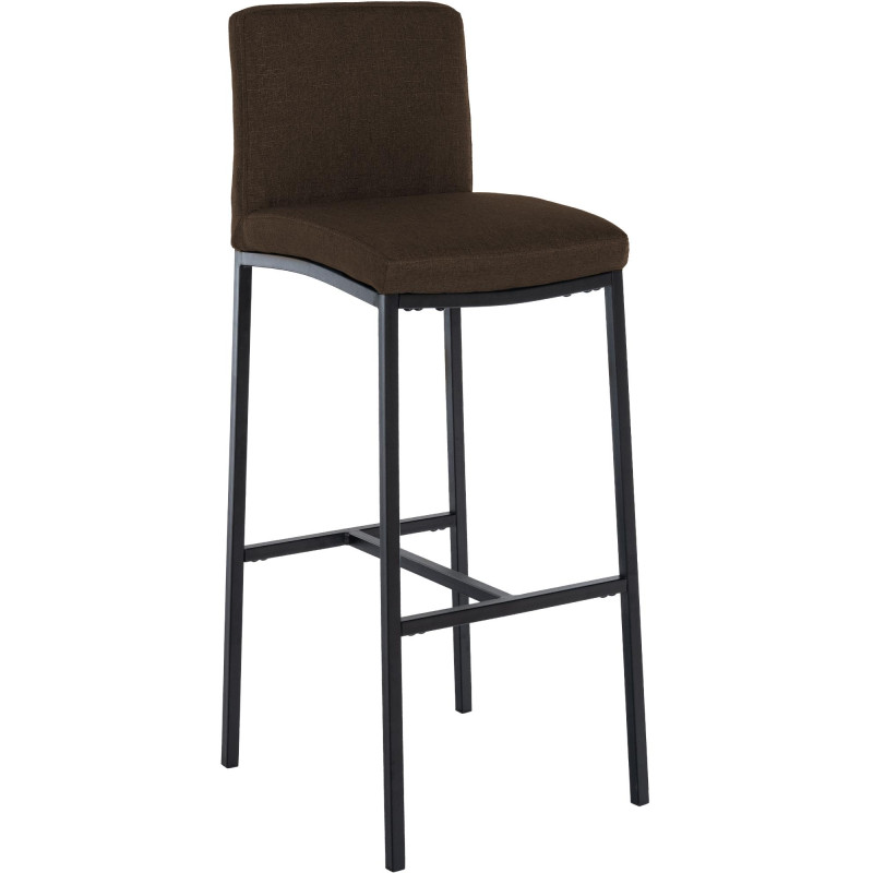 Tabouret de bar Freeport tissu B brun