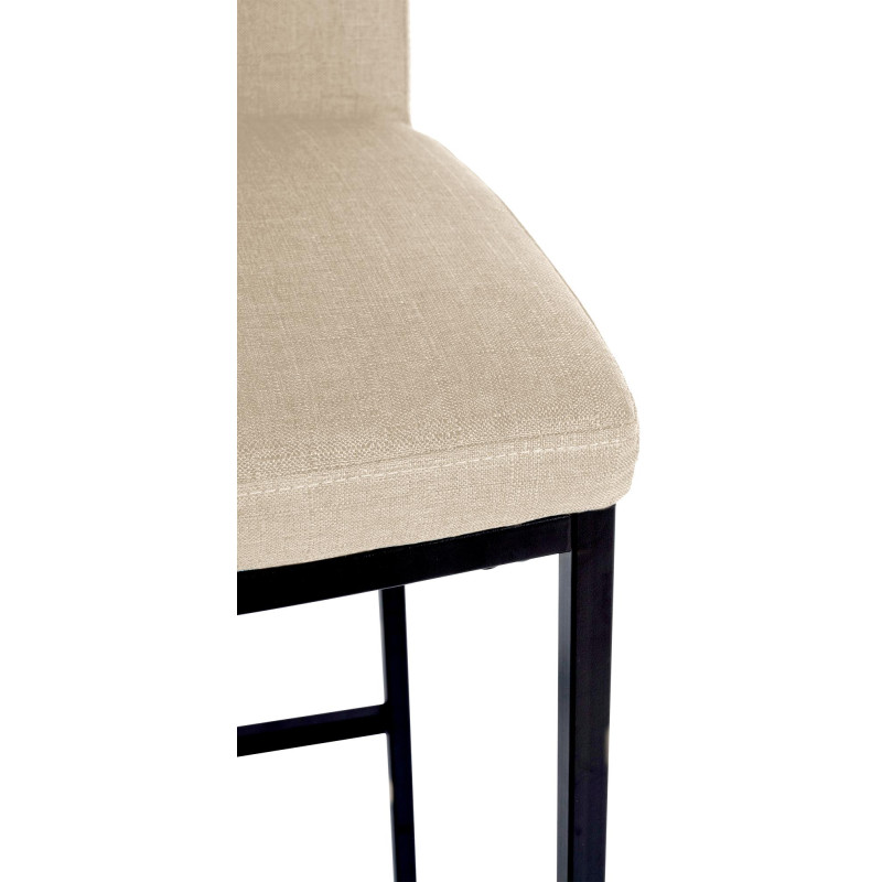 Tabouret de bar Freeport tissu B crème