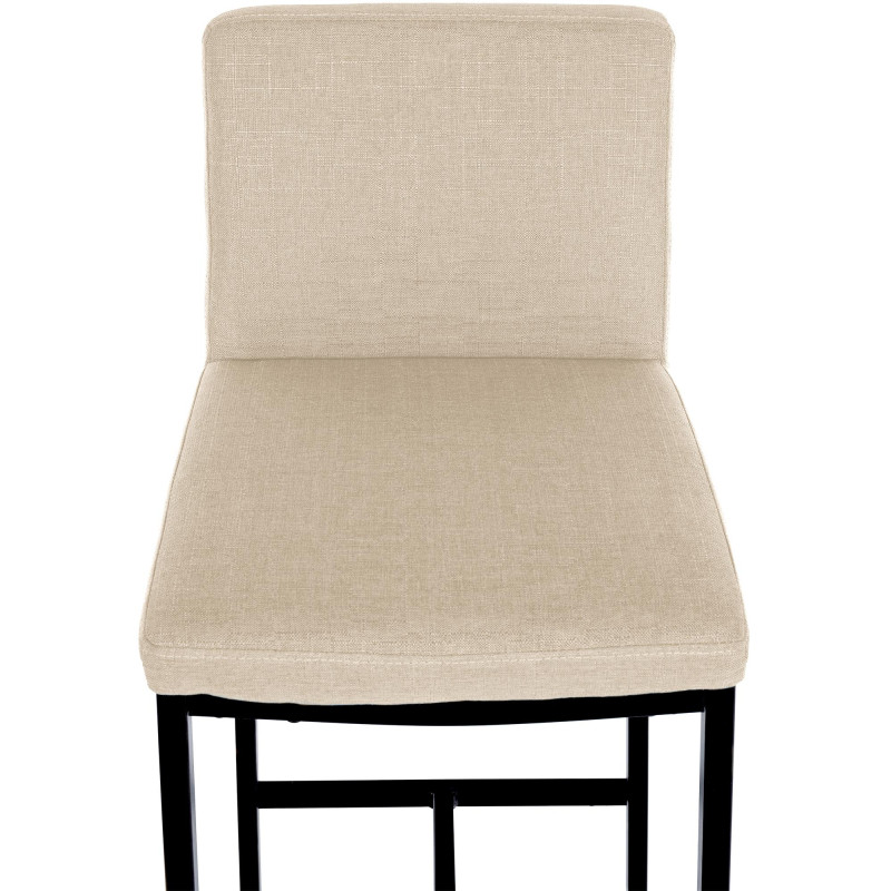 Tabouret de bar Freeport tissu B crème