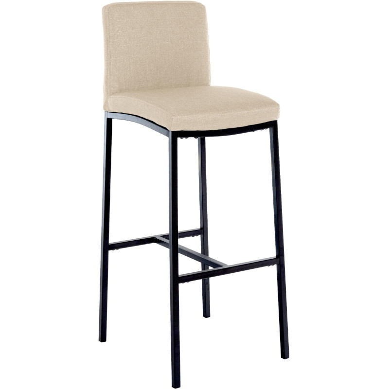 Tabouret de bar Freeport tissu B crème