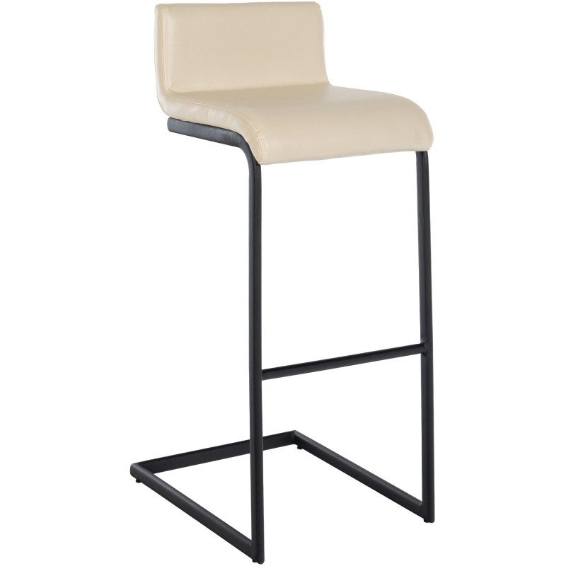 Tabouret de bar Newport en similicuir B crème