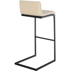 Tabouret de bar Newport en similicuir B crème