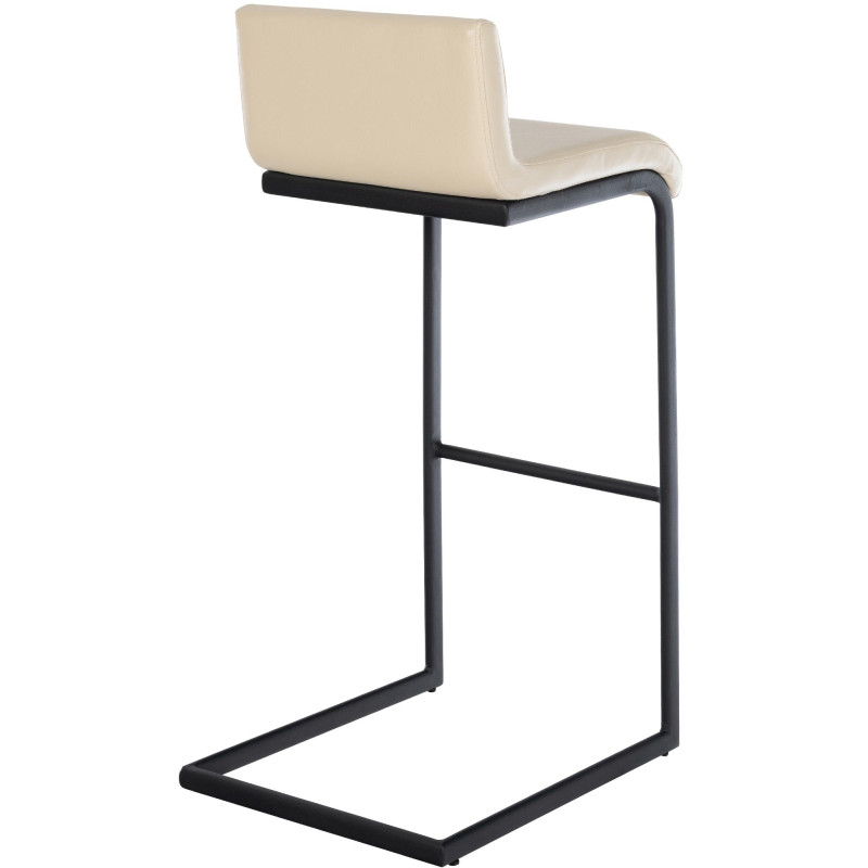 Tabouret de bar Newport en similicuir B crème