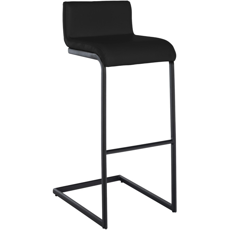 Tabouret de bar Newport en similicuir B noir