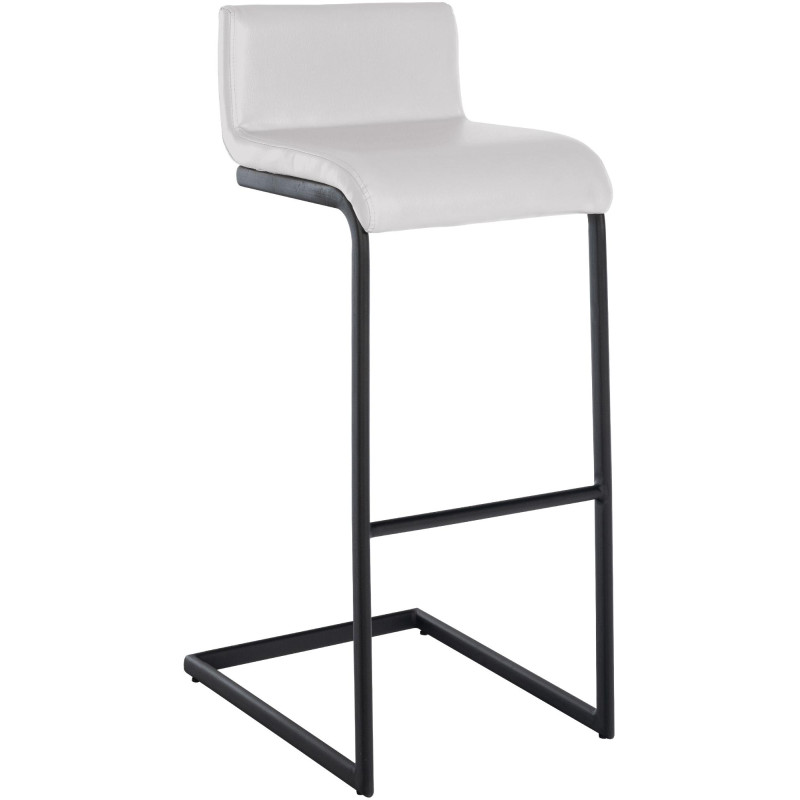 Tabouret de bar Newport en similicuir B blanc