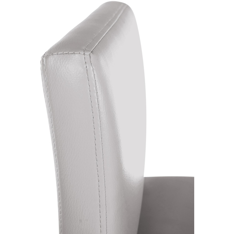 Tabouret de bar Newport en similicuir B blanc