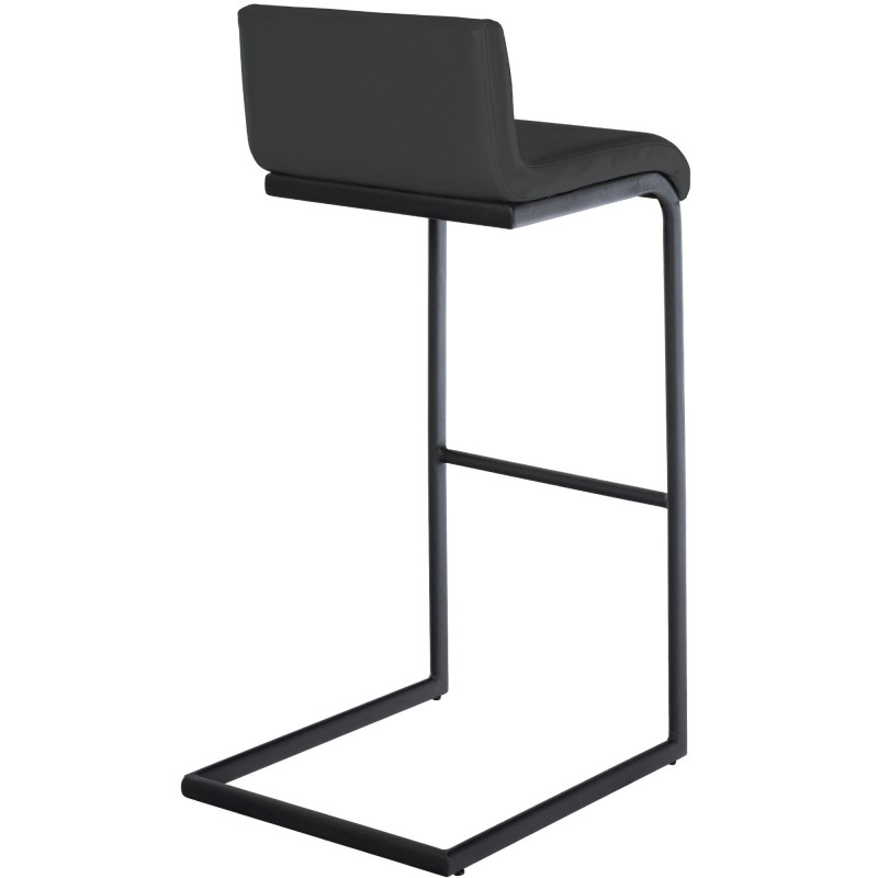 Tabouret de bar Newport en similicuir B gris foncé