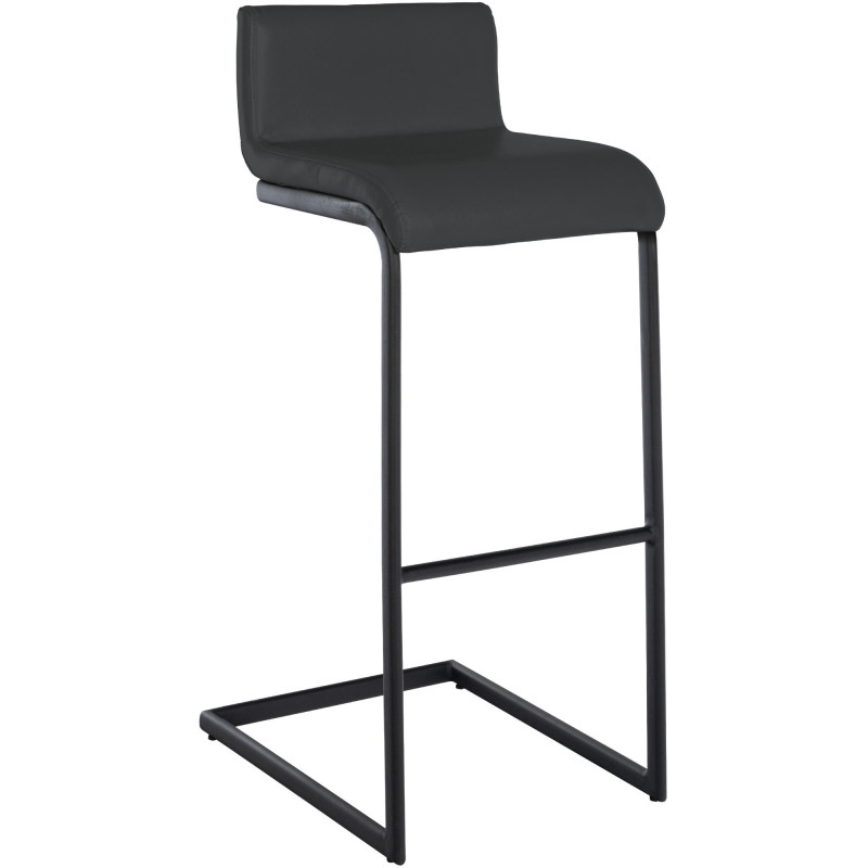 Tabouret de bar Newport en similicuir B gris foncé