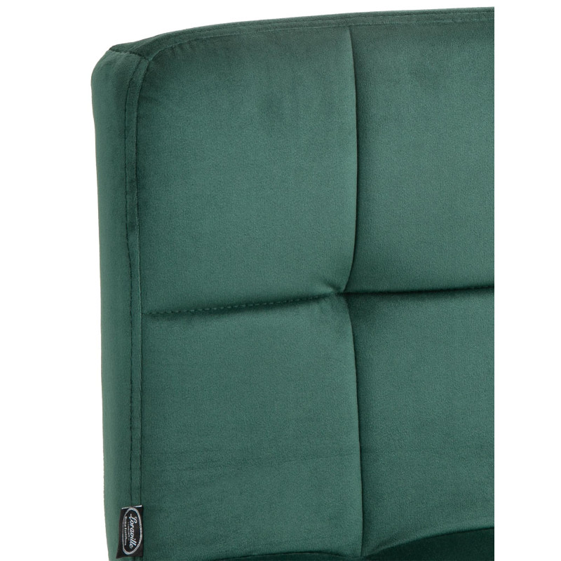 Tabouret de bar Pérou en velours vert