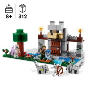 LEGO Minecraft 21261 La forteresse du loup - Jeu d'exploration sur le theme du squelette