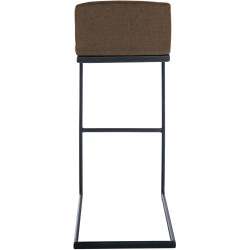 Tabouret de bar Newport tissu B brun
